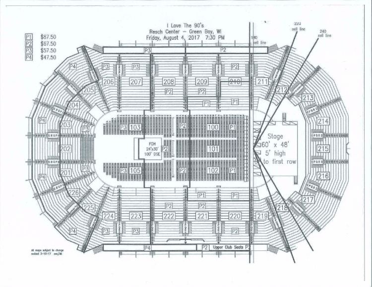 Resch Center Seating Chart With Seat Numbers