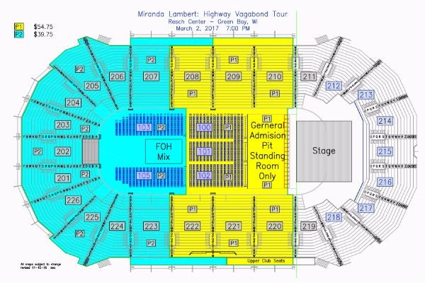 Casper Events Center Seating Chart