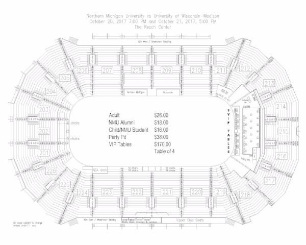 Nmu Berry Events Center Seating Chart