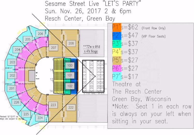 Brown County Arena Seating Chart Green Bay Wi