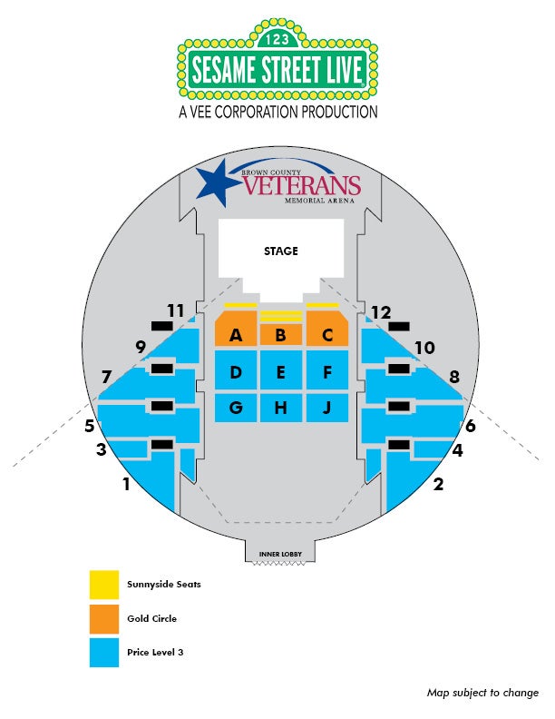 Brown County Arena Seating Chart Green Bay Wi