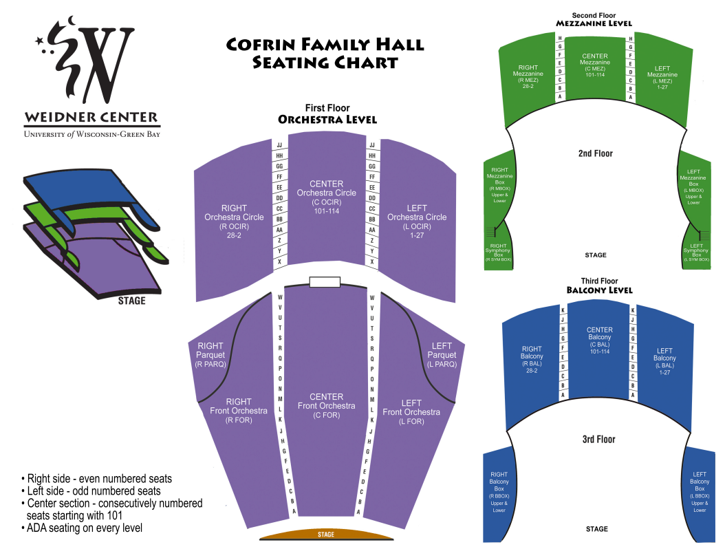 Resch Center Green Bay Seating Chart