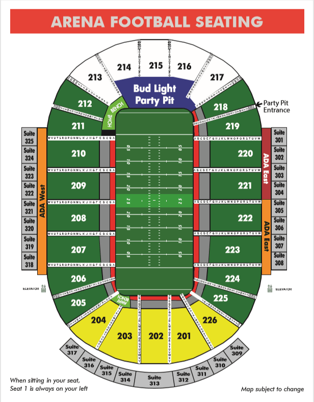 Brown County Arena Seating Chart Green Bay Wi