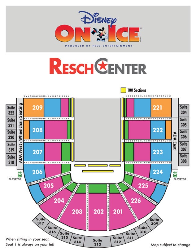 Resch Center Seating Chart Disney On Ice