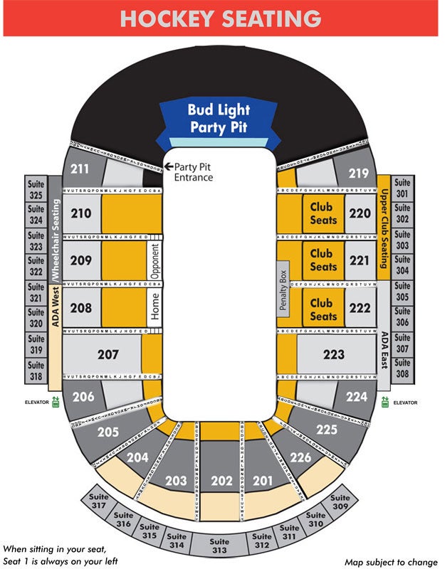 Resch Center Seating Charts For Hockey