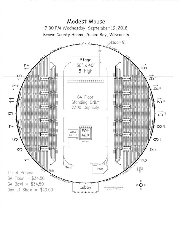 Brown County Arena Seating Chart