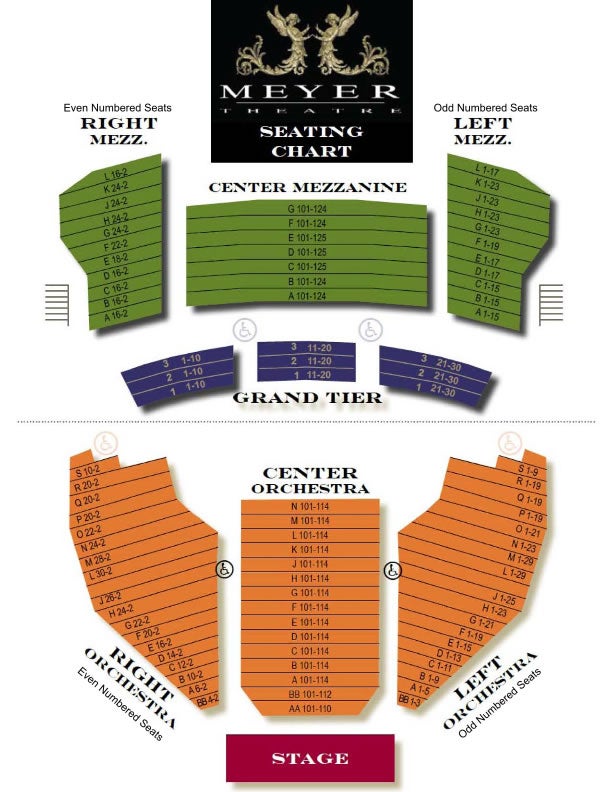 Warner Theater Grand Suites Seating Chart