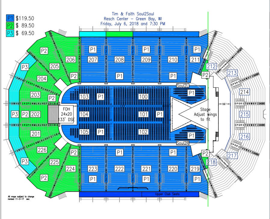 Resch Center Seating Chart Eric Church