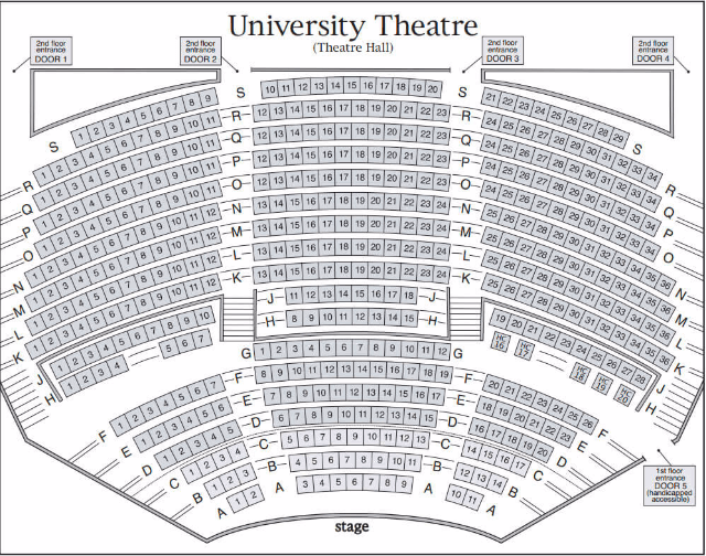 Meyer Theater Seating Chart